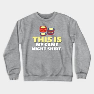 This Is My Game Night Shirt - Poker Chips Crewneck Sweatshirt